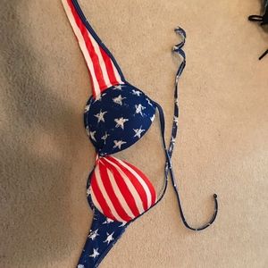 American Flag Bikini Top